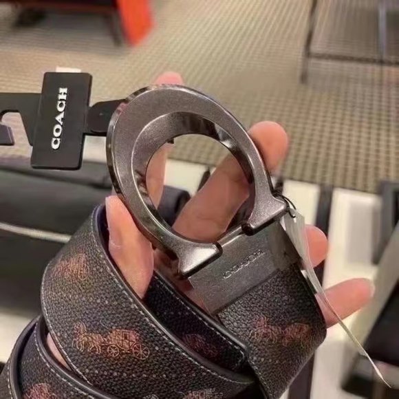 Coach $198 CUT-TO-SIZE REVERSIBLE SIGNATURE BELT - Picture 8 of 8